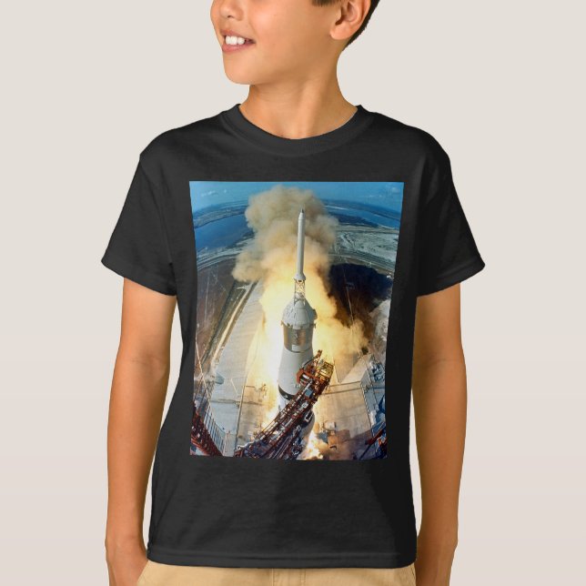 Camiseta Centro Espacial Kennedy del lanzamiento del (Anverso)