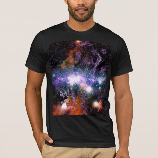 Camiseta Centro Galáctico de la Galaxia Vía Láctea Hubble (Anverso)