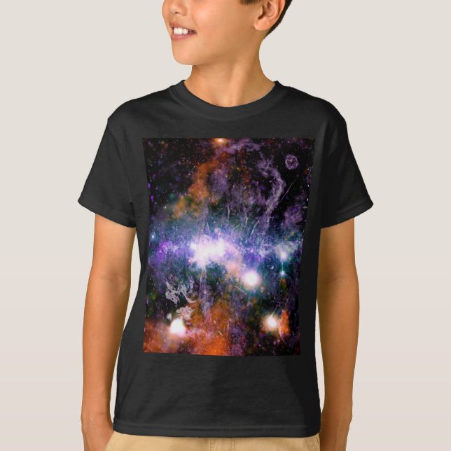 Camiseta Centro Galáctico de la Galaxia Vía Láctea Hubble (Anverso)