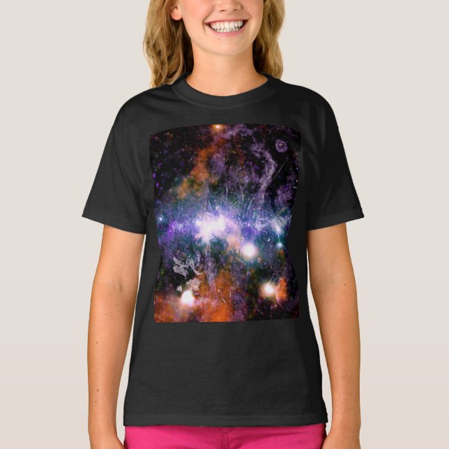 Camiseta Centro Galáctico de la Galaxia Vía Láctea Hubble (Anverso)