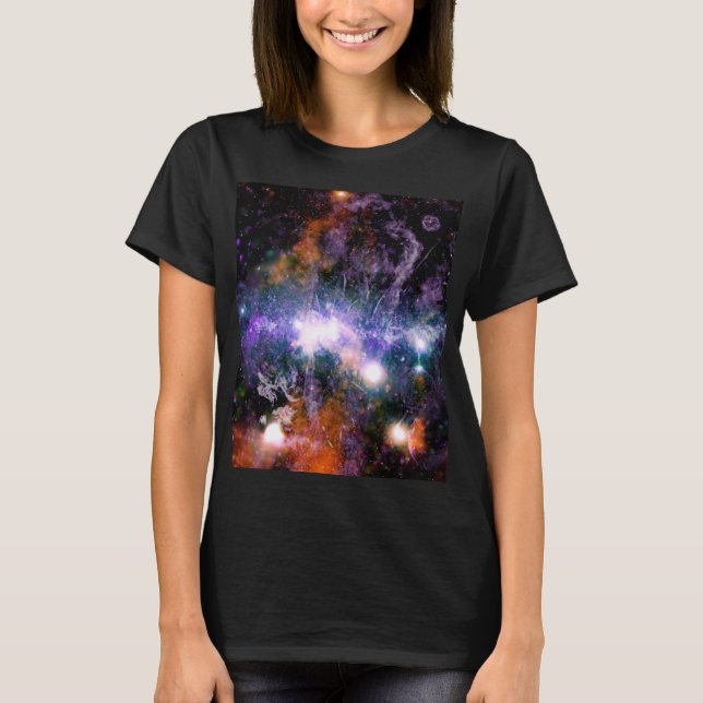 Camiseta Centro Galáctico de la Galaxia Vía Láctea Hubble (Anverso)
