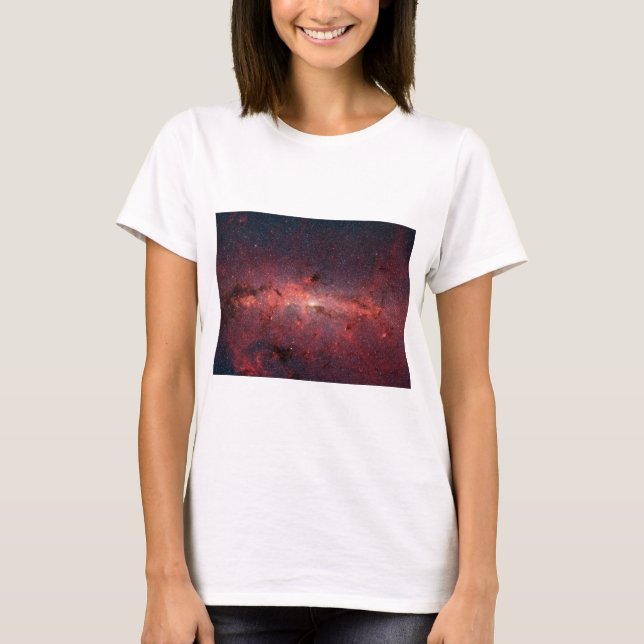 Camiseta Centro Galáctico Vía Láctea, Estrellas, Nubes, Clu (Anverso)