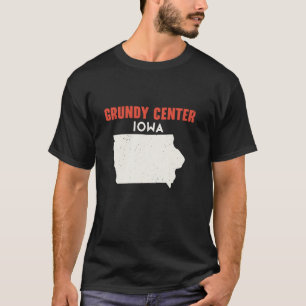 Camiseta Centro Grundy Iowa Estados Unidos EE.UU. Viajes Io