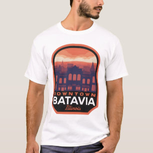 Camiseta Centro Histórico de Batavia Illinois