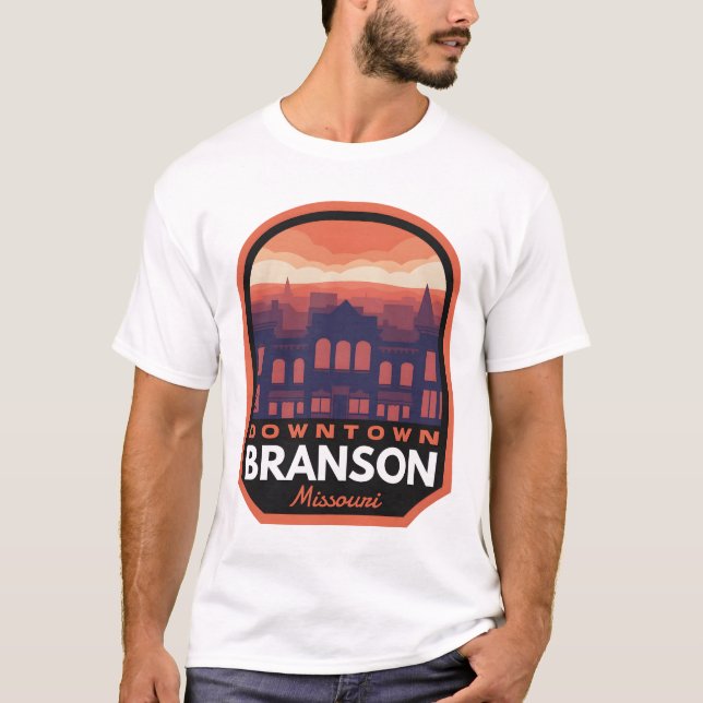 Camiseta Centro Histórico de Branson Missouri (Anverso)