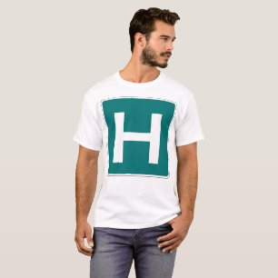 Camiseta Centro Médico de Emergencia de Rótulo de Carretera