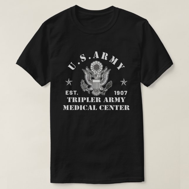 Camiseta Centro Médico Patriótico Tripler Army Hawaii Hi Ar (Diseño del anverso)
