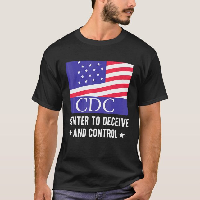 Camiseta Centros De Cdc Para Decejar Y Controlar La Bandera (Anverso)