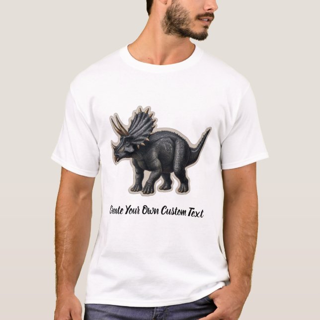 Camiseta Centrosaurus Dinosaur Crea tu propio texto persona (Anverso)