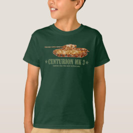 Camiseta Centurion MK 3 Tank británico MBT de la Guerra Frí