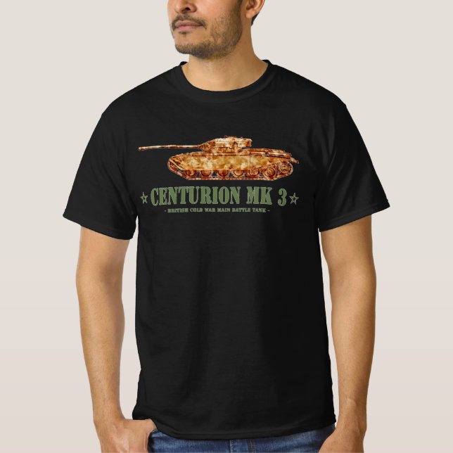 Camiseta Centurion MK 3 Tank británico MBT de la Guerra Frí (Anverso)