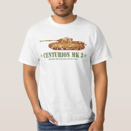 Camiseta Centurion MK 3 Tank británico MBT de la Guerra Frí