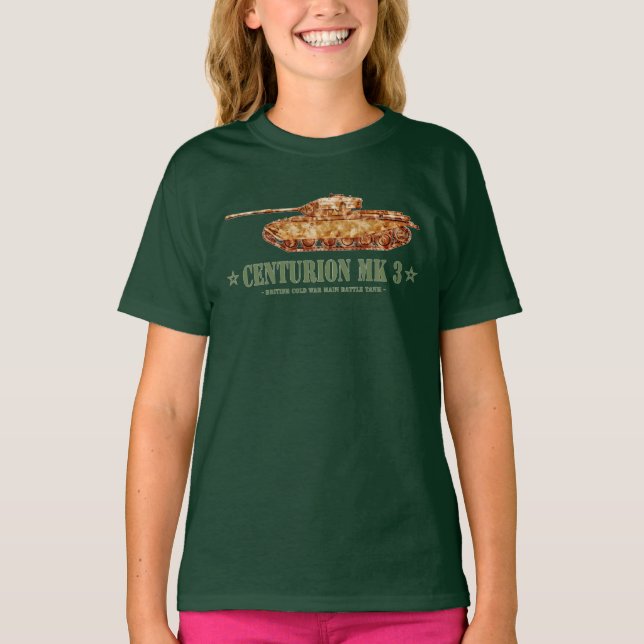 Camiseta Centurion MK 3 Tank británico MBT de la Guerra Frí (Anverso)