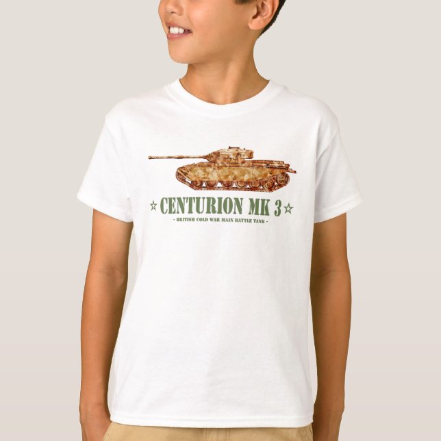 Camiseta Centurion MK 3 Tank británico MBT de la Guerra Frí (Anverso)
