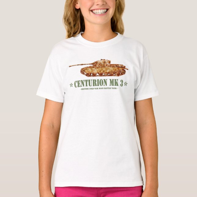 Camiseta Centurion MK 3 Tank británico MBT de la Guerra Frí (Anverso)