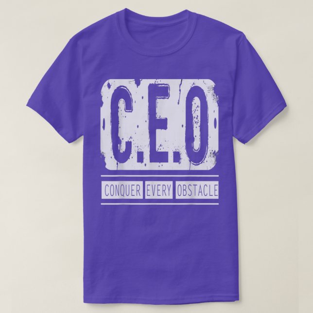 Camiseta CEO Conquer Every Obstacle CEO T  (Diseño del anverso)