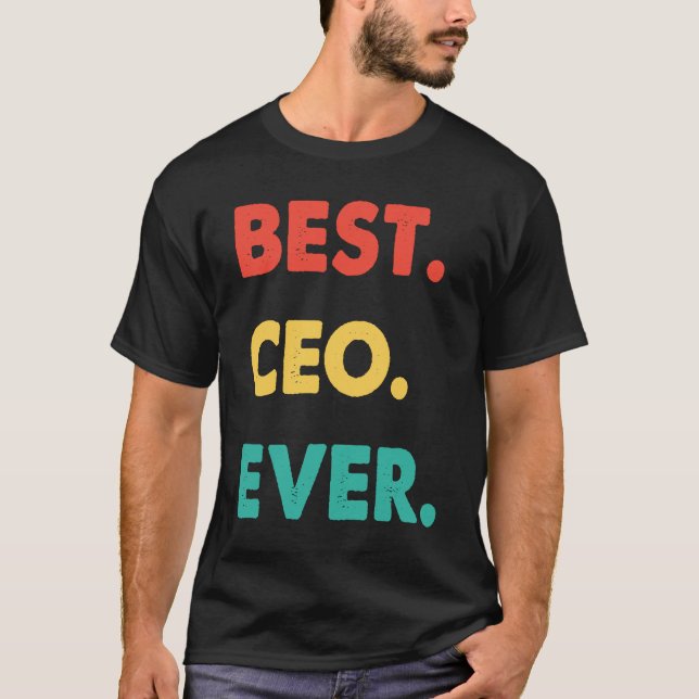 Camiseta CEO Retro Best CEO Ever (Anverso)