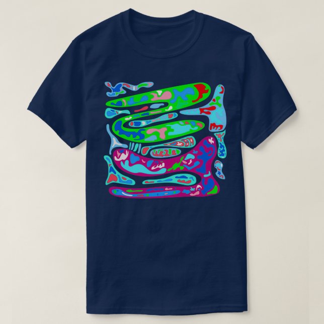 Camiseta cepa ameba snowscape (Diseño del anverso)