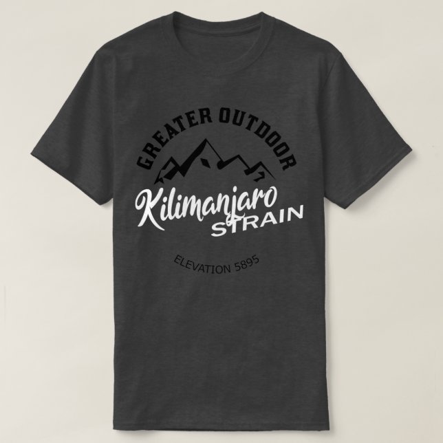 Camiseta cepa de Kilimanjaro (Diseño del anverso)