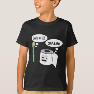 Camiseta Cepillo de dientes de papel higiénico divertido od