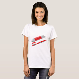 Camiseta Cepillo de dientes y pasta de dientes