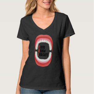 Camiseta Cepillo de hilo irrigar higiene dental para dentis