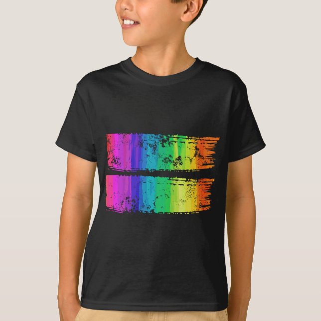 Camiseta Cepillo de la igualdad arcoiris desencadena gay de (Anverso)