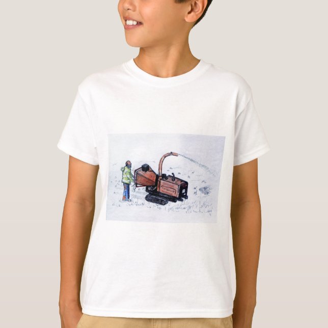 Camiseta Cepillo de madera de Timberwolf (Anverso)