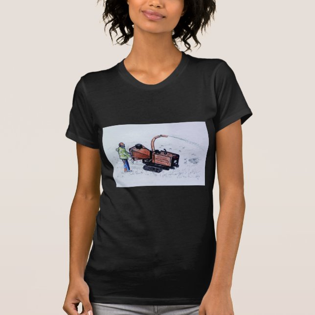 Camiseta Cepillo de madera de Timberwolf (Anverso)