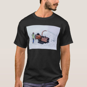 Camiseta Cepillo de madera de Timberwolf