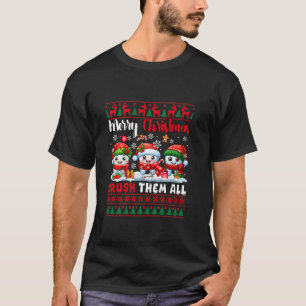 Camiseta Cepillo de otoño Todos los dulces de Navidad tres 