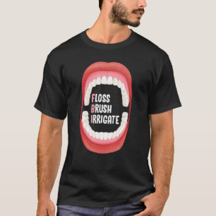 Camiseta Cepillo De Pescado Irrigue La Higiene Dental Para