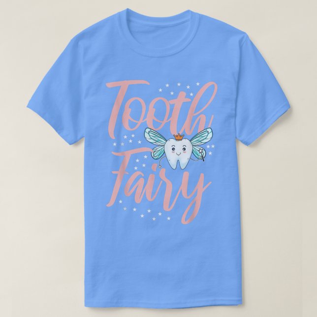 Camiseta Cepillo de regalo de hadas de dientes cepillo de d (Diseño del anverso)