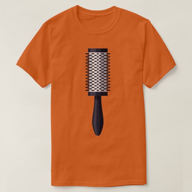 Camiseta Cepillo de rodillos de pelo (Diseño del anverso)
