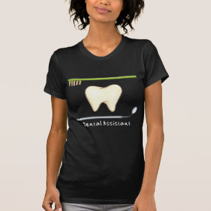 Camiseta Cepillo dental apacible del espejo del diente