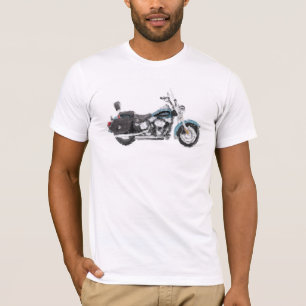Camiseta Cepillo pintado a mano de Softail de la herencia