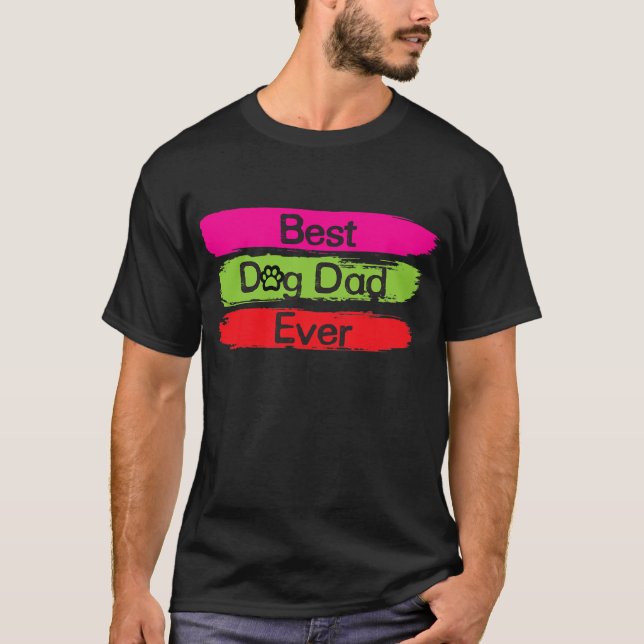 Camiseta Cepla el mejor día del padre del perro para papá (Anverso)