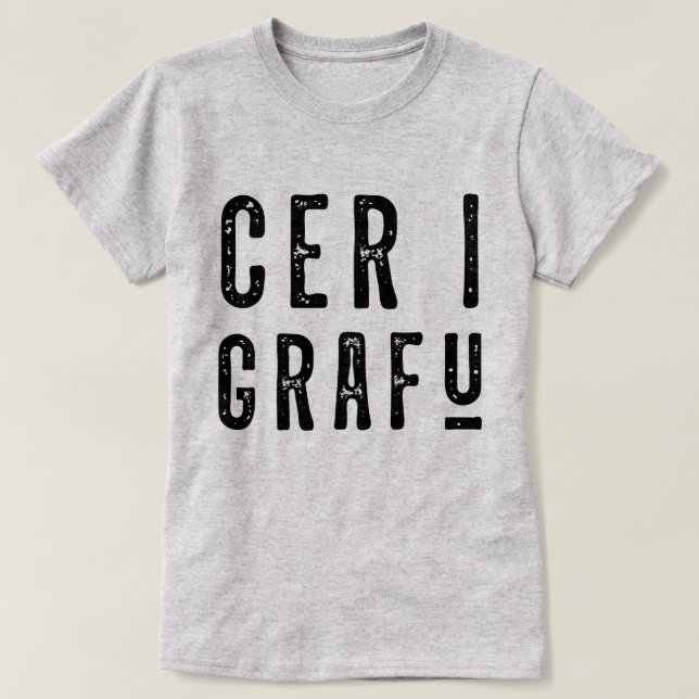 Camiseta Cer I Grafu, gracioso dialecto galés (Diseño del anverso)