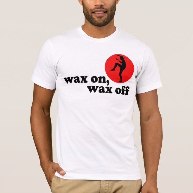 Camiseta ¡cera en la cera apagado! (Anverso)