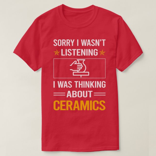 Camiseta Cérames de escucha divertidos (Diseño del anverso)