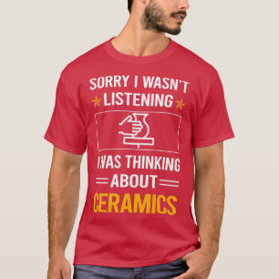 Camiseta Cérames de escucha divertidos