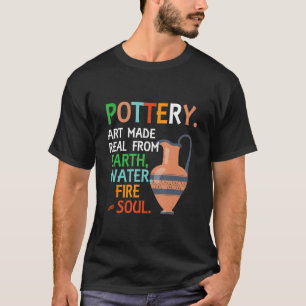 Camiseta Cerámica de escultura artesanal de cerámica de cer