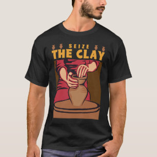 Camiseta Cerámica De La Escultura De La Arcilla Cerámica He