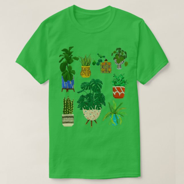 Camiseta Cerámica Mcm y plantas (Diseño del anverso)