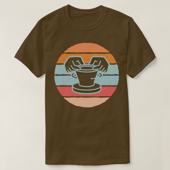 Camiseta Cerámica retro (Diseño del anverso)
