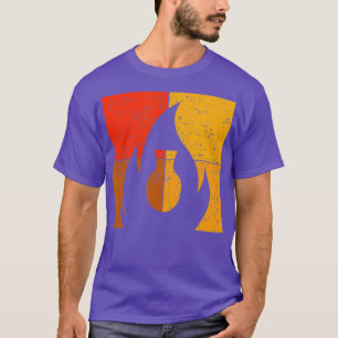 Camiseta Cerámica Retro Vintage Arcilla Cuero