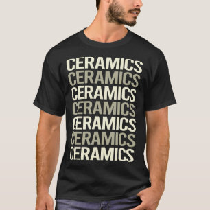 Camiseta Cerámicas de texto blanco