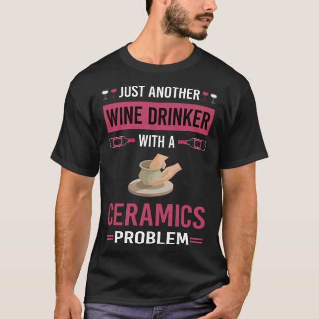 Camiseta Cerámicas para bebedores de vino (Anverso)