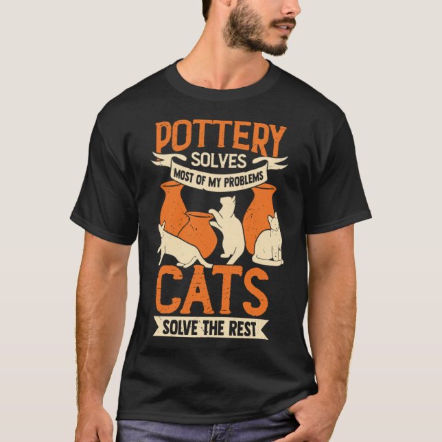 Camiseta Ceramicist Pottery Maker Cat Lover Gift family (Anverso)