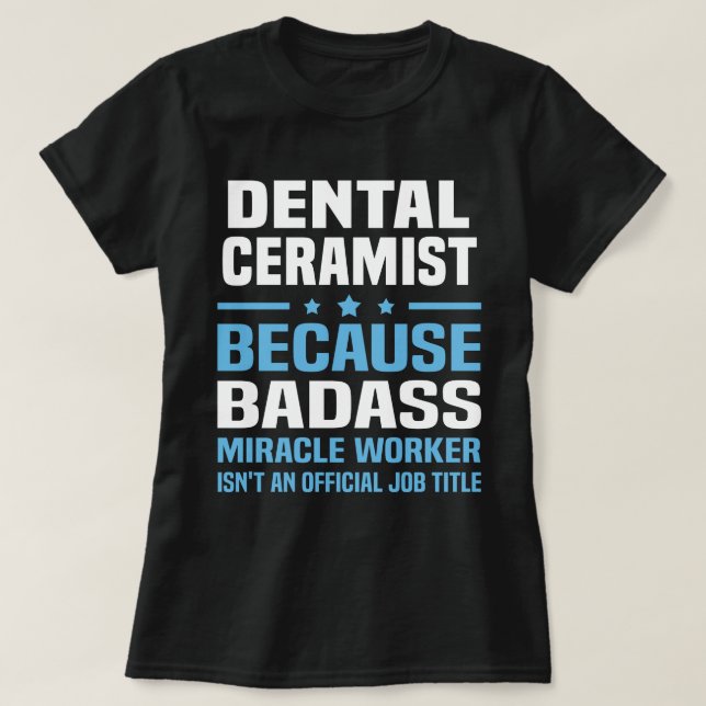 Camiseta Ceramista dental (Diseño del anverso)